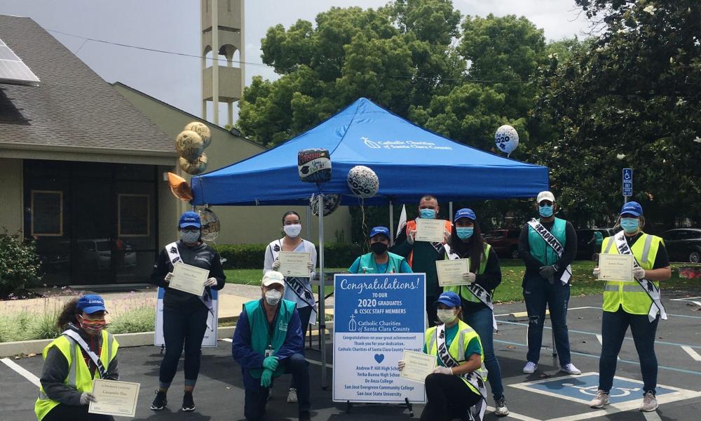 Catholic Charities honors graduates working in parish food distribution