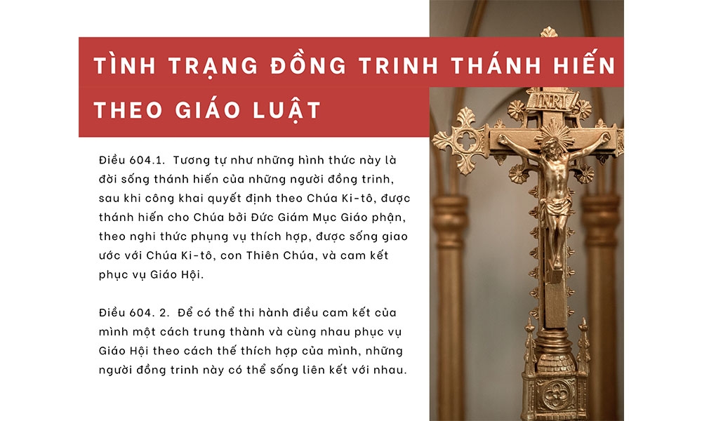 Tình trạng Đồng trinh Thánh hiến Theo Giáo Luật