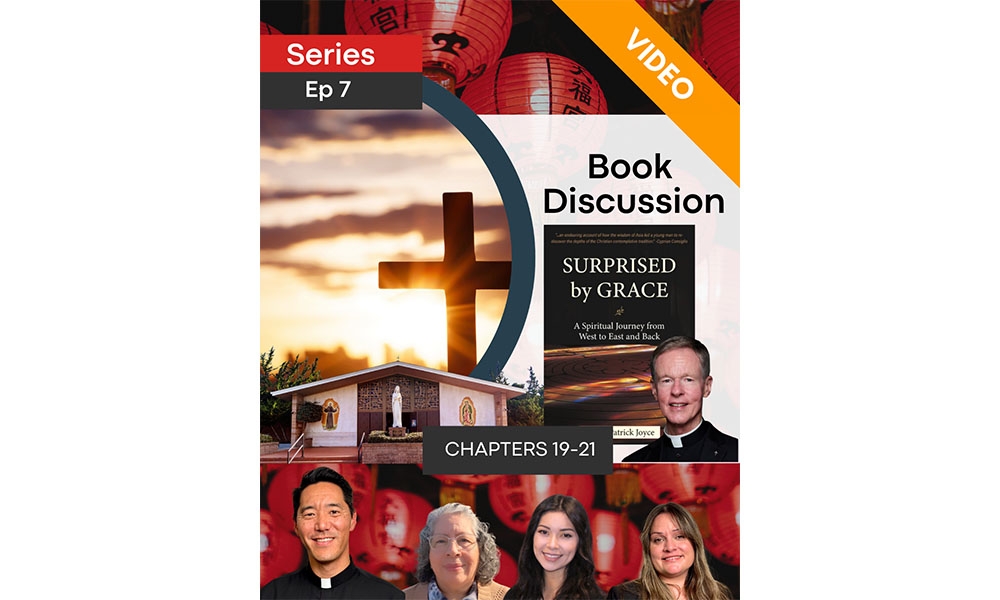 Podcast cover SBG with Father Kevin and Book Cover Ep 7